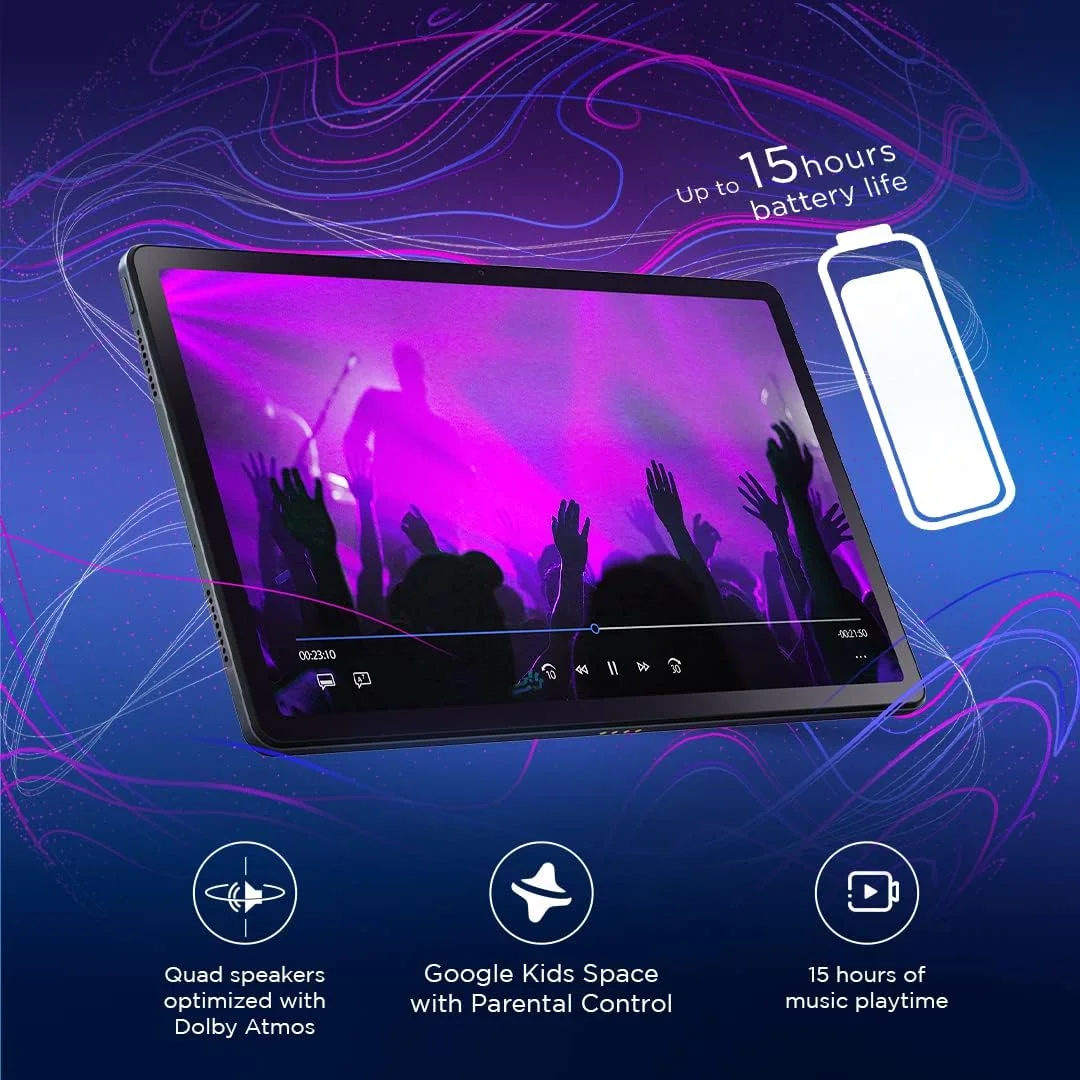 تبلت لنوو Tab P11 5G FHD | 11 اینچ (27.94 سانتی متر) | 6 گیگابایت رم، 128 گیگابایت رام قابل ارتقا | Wi-Fi+5G | نمایشگر 2K | پردازنده Qualcomm Snapdragon 750G | چهار بلندگوی JBL با Dolby Atmos (خاکستری طوفانی، ZA8Y0082IN) تبلت لنوو Tab P11 5G FHD | 11 اینچ (27.94 سانتی متر) | 6 گیگابایت رم، 128 گیگابایت رام قابل ارتقا | Wi-Fi+5G | نمایشگر 2K | پردازنده Qualcomm Snapdragon 750G | چهار بلندگوی JBL با Dolby Atmos (خاکستری طوفانی، ZA8Y0082IN)