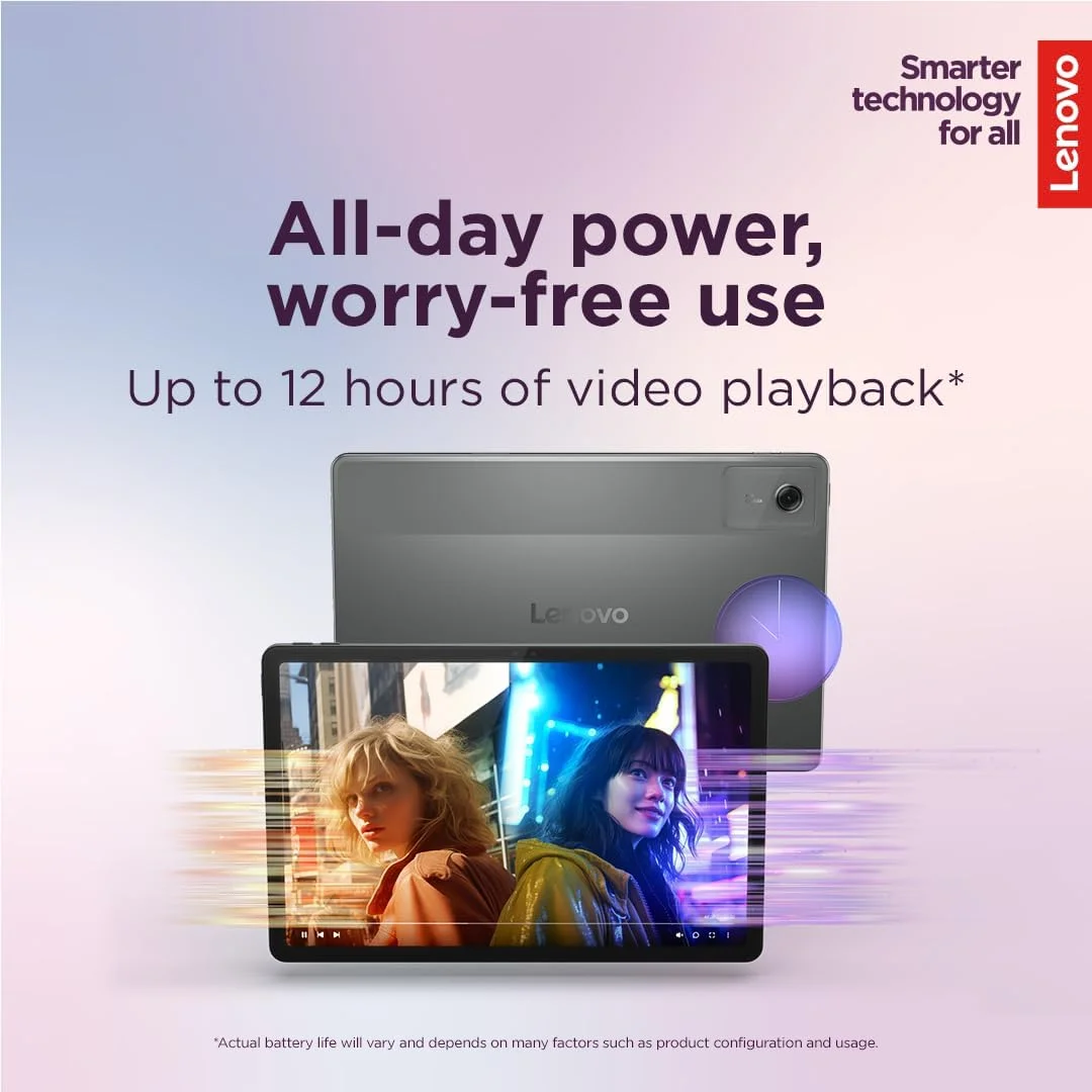 تبلت 11 اینچی لنوو Idea Tab، نمایشگر 2.5K، رم 8 گیگابایتی، حافظه 256 گیگابایتی، WiFi، اندروید، آبی، با کیبورد + قلم، آبی قطبی [ZAFR0732AE]