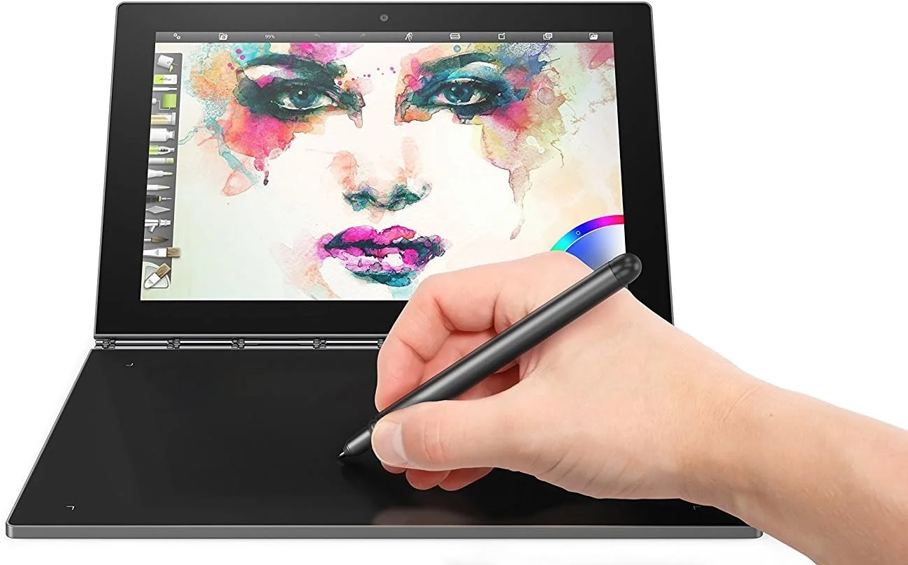 تبلت اندروید Lenovo Yoga Book - FHD 10.1 اینچ - تبلت 2 در 1 (پردازنده Intel Atom x5-Z8550، رم 4 گیگابایتی، SSD 64 گیگابایتی)، طلایی شامپاین، ZA0V0091US (بازسازی شده) (بازسازی شده) تبلت اندروید Lenovo Yoga Book - FHD 10.1 اینچ - تبلت 2 در 1 (پردازنده Intel Atom x5-Z8550، رم 4 گیگابایتی، SSD 64 گیگابایتی)، طلایی شامپاین، ZA0V0091US (بازسازی شده) (بازسازی شده)