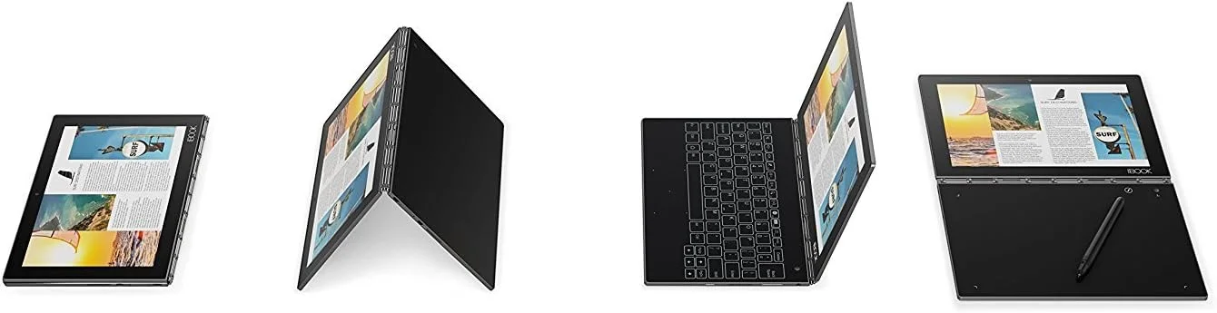 تبلت اندروید Lenovo Yoga Book - FHD 10.1 اینچ - تبلت 2 در 1 (پردازنده Intel Atom x5-Z8550، رم 4 گیگابایتی، SSD 64 گیگابایتی)، طلایی شامپاین، ZA0V0091US (بازسازی شده) (بازسازی شده)