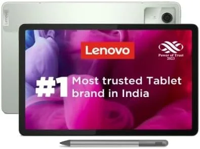 تبلت لنوو Tab K11 به همراه قلم | 4G (LTE) + Wi-Fi | 8 گیگابایت رم، 128 گیگابایت رام (قابل ارتقا تا 1 ترابایت) | صفحه نمایش 11 اینچی، نرخ تازه سازی 90 هرتز | چهار بلندگو با Dolby Atmos | دوربین پشتی 13 مگاپیکسلی با 1 سال گارانتی ADP، سبز