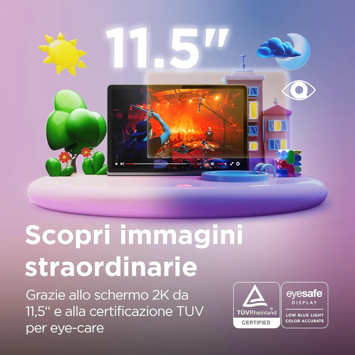 تبلت لنوو Tab Plus، نمایشگر 2K 11.5 اینچی (پردازنده MediaTek Helio G99، رم 8 گیگابایتی، حافظه 128 گیگابایتی، WiFi، تبلت اندروید 13) - خاکستری لونا، شامل قلم، انحصاری آمازون تبلت لنوو Tab Plus، نمایشگر 2K 11.5 اینچی (پردازنده MediaTek Helio G99، رم 8 گیگابایتی، حافظه 128 گیگابایتی، WiFi، تبلت اندروید 13) - خاکستری لونا، شامل قلم، انحصاری آمازون