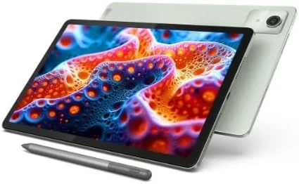 تبلت لنوو Tab K11 به همراه قلم | 4G (LTE) + Wi-Fi | 8 گیگابایت رم، 128 گیگابایت رام (قابل ارتقا تا 1 ترابایت) | صفحه نمایش 11 اینچی، نرخ تازه سازی 90 هرتز | چهار بلندگو با Dolby Atmos | دوربین پشتی 13 مگاپیکسلی با 1 سال گارانتی ADP، سبز