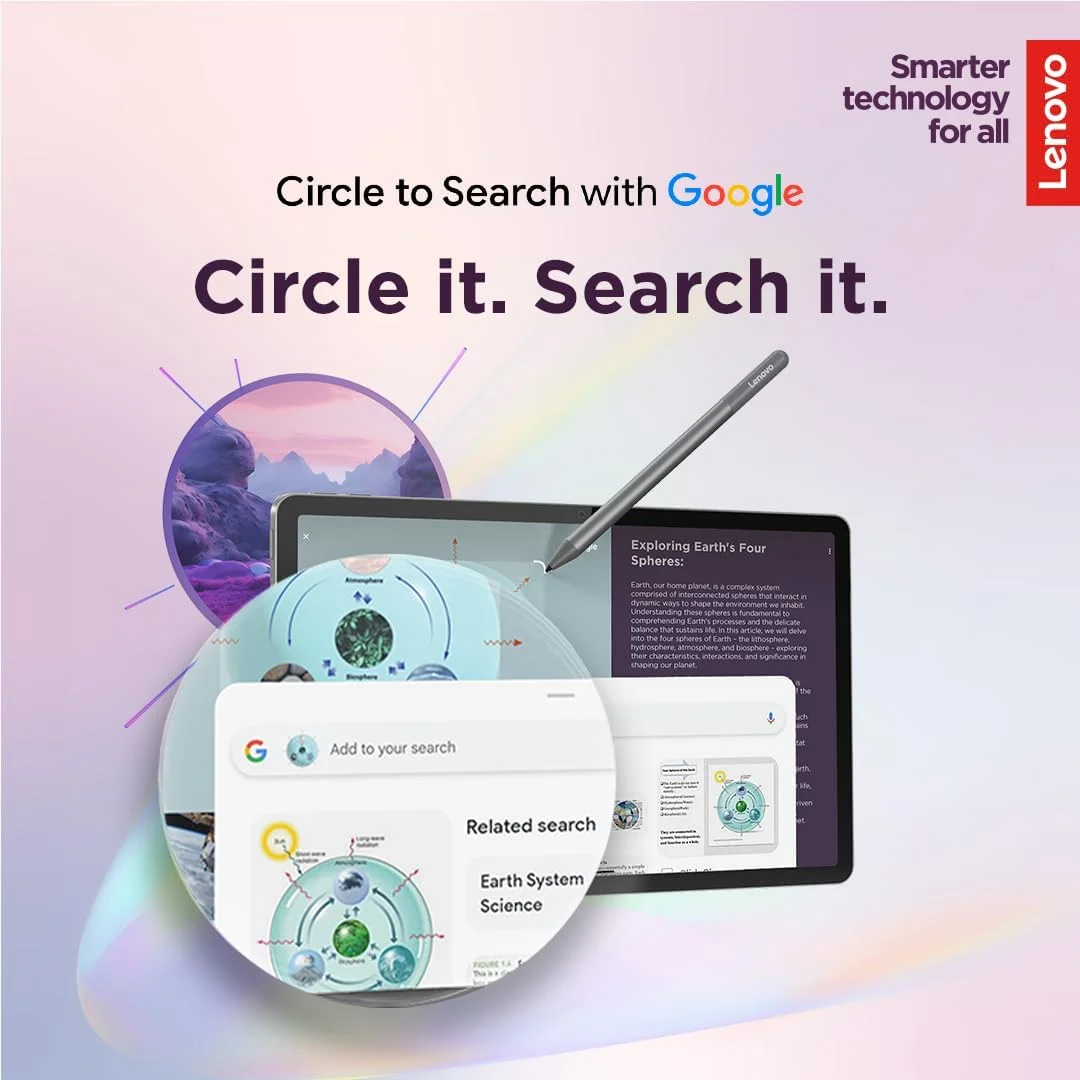 تبلت 11 اینچی لنوو Idea Tab، نمایشگر 2.5K، رم 8 گیگابایتی، حافظه 256 گیگابایتی، WiFi، اندروید، همراه با قلم، خاکستری قمری [ZAFR0836AE]