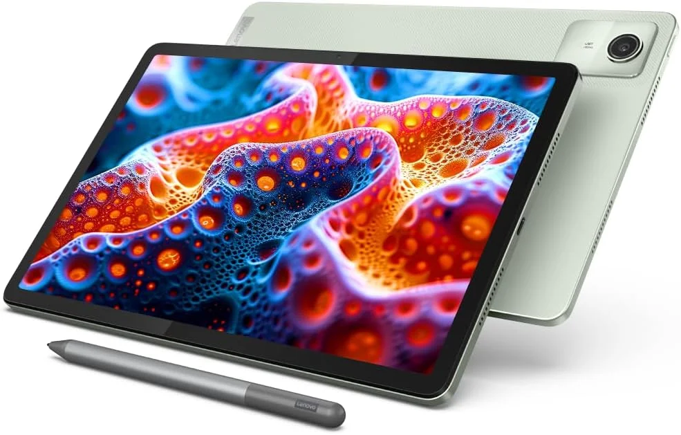 تبلت لنوو Tab M11 با قلم | اتصال Wi-Fi | رم 8 گیگابایت، رام 128 گیگابایت | صفحه نمایش 11 اینچی | 90 هرتز، 72% NTSC، نمایشگر FHD | چهار بلندگو با Dolby Atmos | پردازنده هشت هسته ای | دوربین عقب 13 مگاپیکسل، سبز تبلت لنوو Tab M11 با قلم | اتصال Wi-Fi | رم 8 گیگابایت، رام 128 گیگابایت | صفحه نمایش 11 اینچی | 90 هرتز، 72% NTSC، نمایشگر FHD | چهار بلندگو با Dolby Atmos | پردازنده هشت هسته ای | دوربین عقب 13 مگاپیکسل، سبز