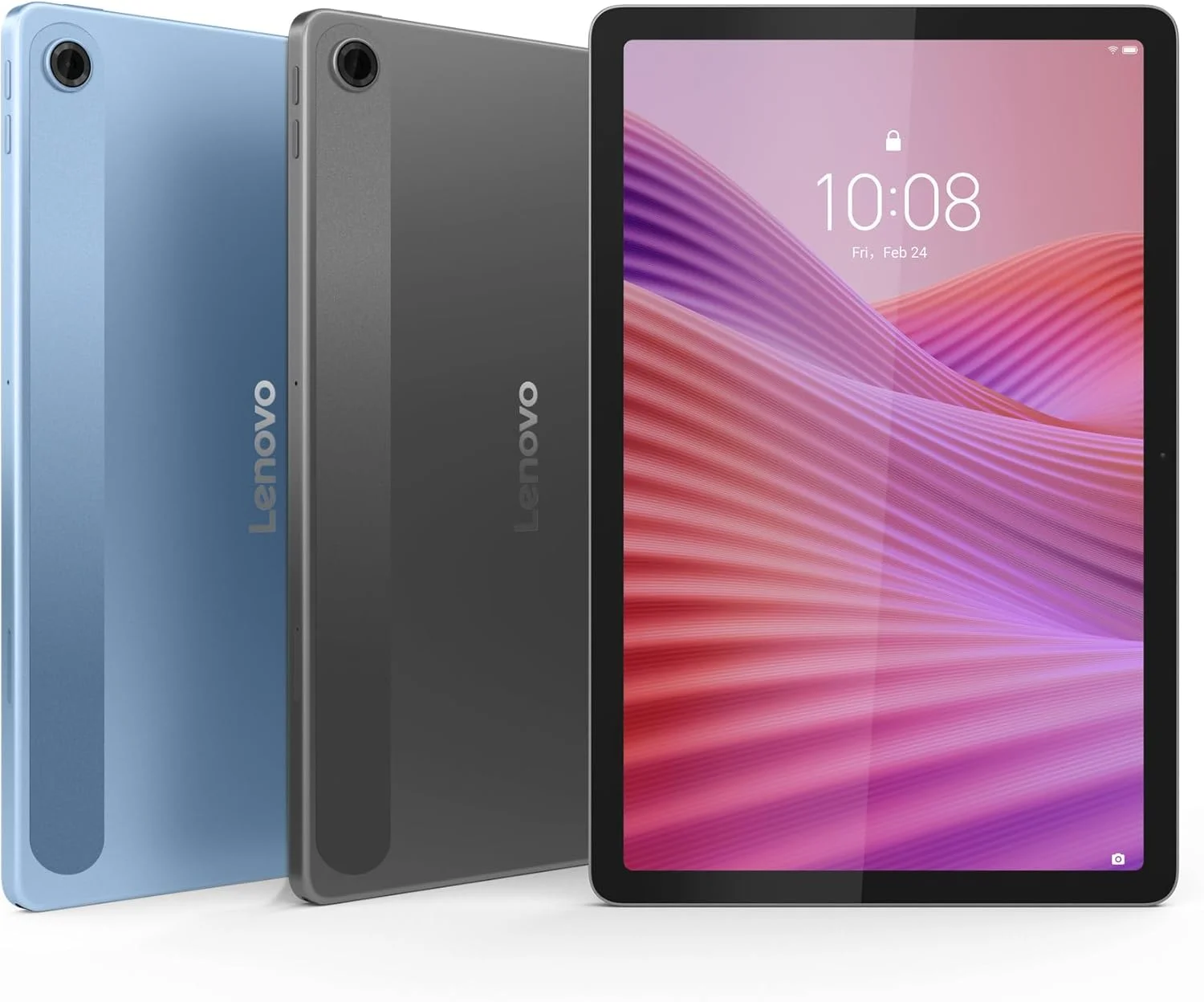 تبلت لنوو تب - 10.1 اینچ - 4G LTE WUXGA (مدیاتک هلیو G85، 4 گیگابایت رم، 64 گیگابایت، 60 هرتز، وای فای 5، بلوتوث 5.3، اندروید 14) - خاکستری ماه + کاور شفاف