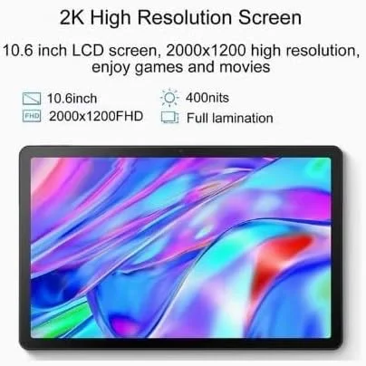 تبلت 10.6 اینچی Xiaoxin Pad 2022 Lenovo Android 12 مدل TB128FU با پردازنده Snapdragon 680، صفحه نمایش 2K، وای فای، 4 گیگابایت رم و 128 گیگابایت حافظه داخلی