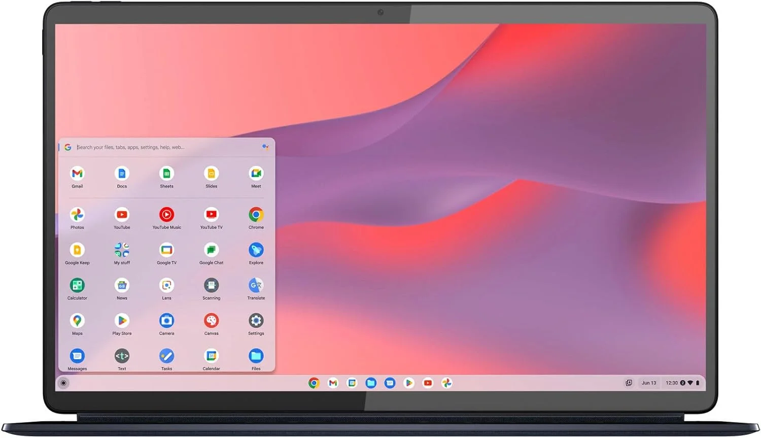 لنوو - تبلت Chromebook Duet 5 با صفحه نمایش لمسی 13.3 اینچی OLED - حافظه 8 گیگابایتی - SSD 128 گیگابایتی - همراه با کیبورد - آبی Abyss لنوو - تبلت Chromebook Duet 5 با صفحه نمایش لمسی 13.3 اینچی OLED - حافظه 8 گیگابایتی - SSD 128 گیگابایتی - همراه با کیبورد - آبی Abyss