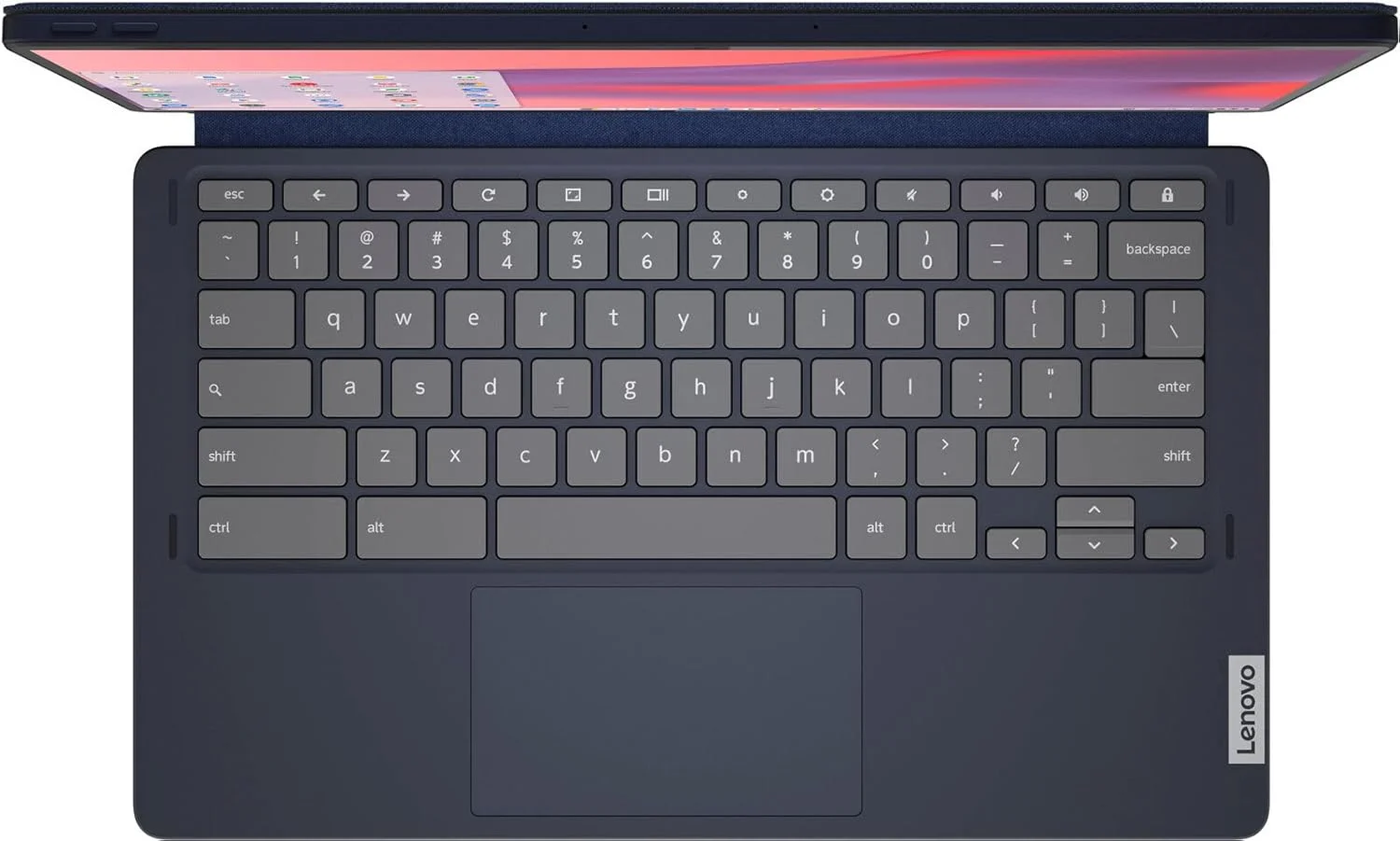 لنوو - تبلت Chromebook Duet 5 با صفحه نمایش لمسی 13.3 اینچی OLED - حافظه 8 گیگابایتی - SSD 128 گیگابایتی - همراه با کیبورد - آبی Abyss لنوو - تبلت Chromebook Duet 5 با صفحه نمایش لمسی 13.3 اینچی OLED - حافظه 8 گیگابایتی - SSD 128 گیگابایتی - همراه با کیبورد - آبی Abyss