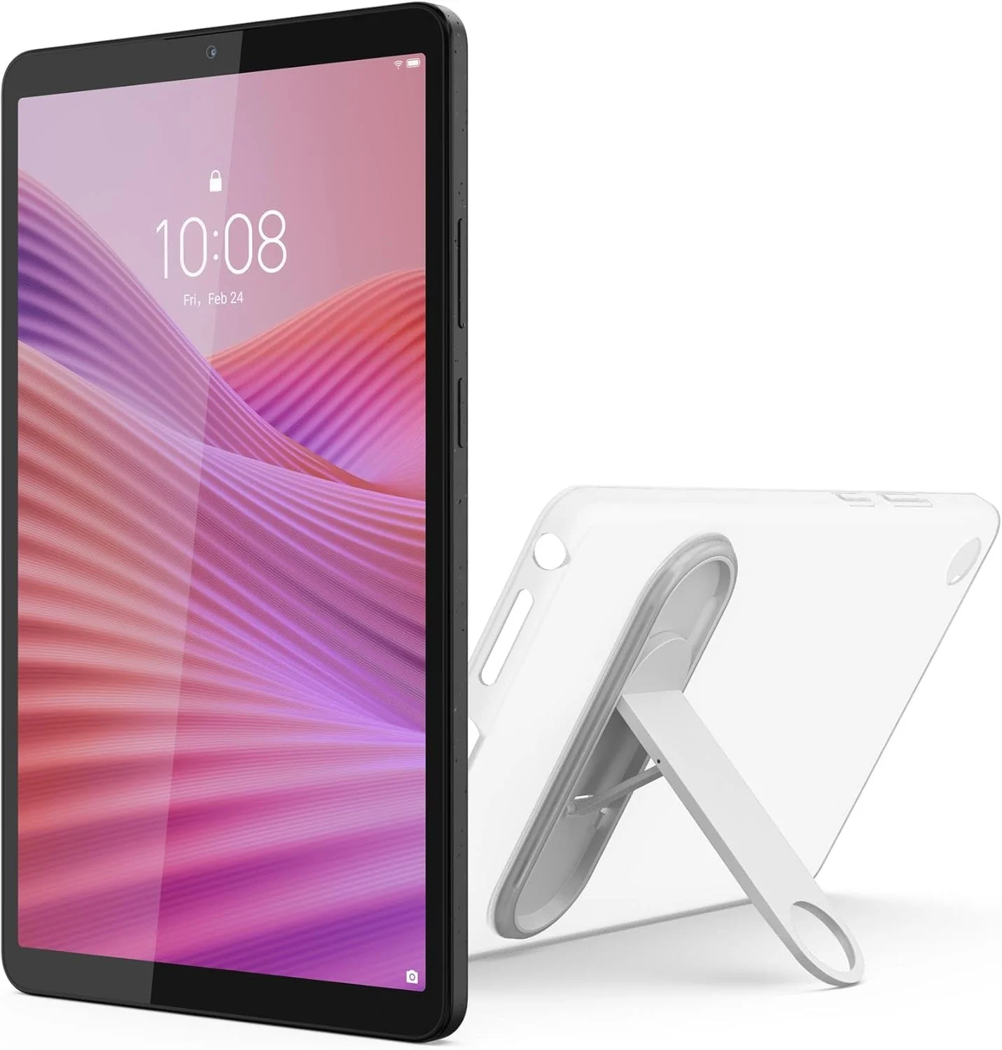تبلت لنوو Tab One 4G LTE به همراه کاور شفاف، 9 اینچ HD (1340x800) IPS 480nits ضد اثر انگشت، صفحه نمایش لمسی، پردازنده MediaTek Helio G85، رم 4 گیگابایت، 128 گیگابایت، اندروید 14 - [ZAF10106AE]، خاکستری لونا