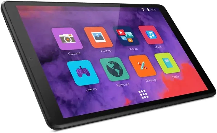 تبلت لنوو Tab M8، تبلت اندرویدی HD، پردازنده چهار هسته ای، 2 گیگاهرتز، 16 گیگابایت حافظه داخلی، بدنه فلزی کامل، عمر باتری طولانی، اندروید 9 پای، مشکی ذغالی (بازسازی شده)