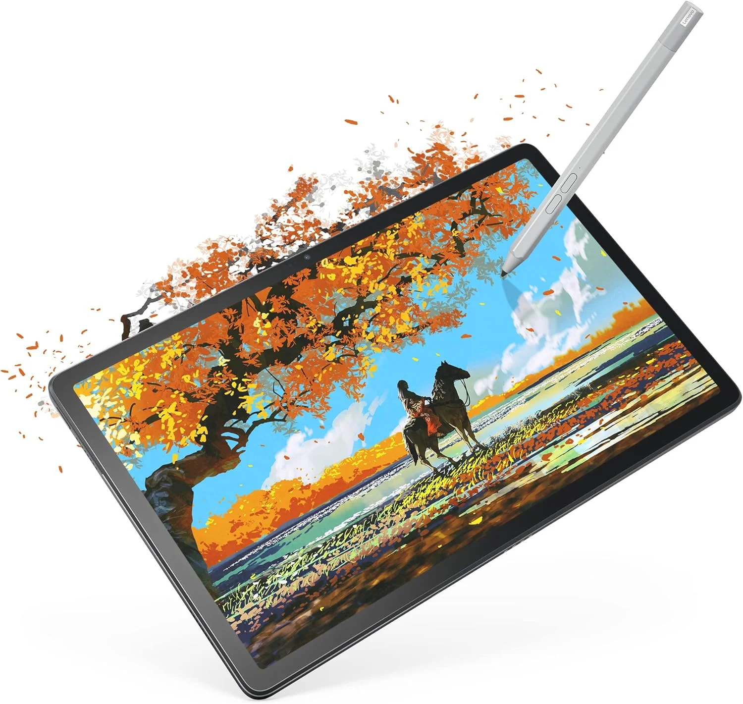 تبلت لنوو Tab P11 TB-350FU به همراه قلم Precision Pen 2 و کیبورد، نمایشگر 11.5 اینچی 2K (2000x1200) 120 هرتز Gorilla® Glass، رم 4 گیگابایتی، حافظه SSD 128 گیگابایتی، دوربین پشتی 12 مگاپیکسلی با فلاش، اندروید 12L، خاکستری - [ZABF0321AE] (بازسازی شده)