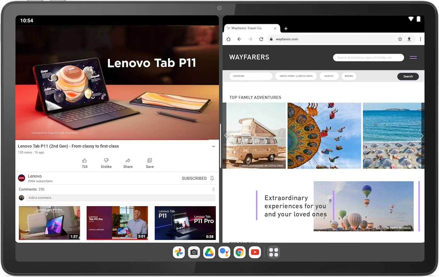 تبلت لنوو Tab P11 TB-350FU به همراه قلم Precision Pen 2 و کیبورد، نمایشگر 11.5 اینچی 2K (2000x1200) 120 هرتز Gorilla® Glass، رم 4 گیگابایتی، حافظه SSD 128 گیگابایتی، دوربین پشتی 12 مگاپیکسلی با فلاش، اندروید 12L، خاکستری - [ZABF0321AE] (بازسازی شده)