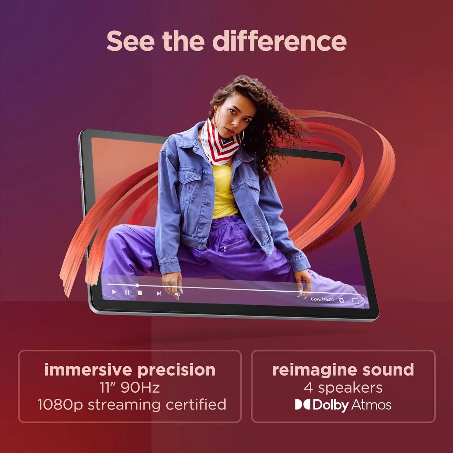 تبلت لنوو Tab M11 4G LTE به همراه کاور Folio و قلم، نمایشگر لمسی 11 اینچی WUXGA (1920x1200) IPS 400nits ضد اثر انگشت 90 هرتز، پردازنده هشت هسته ای، 4 گیگابایت رم، 128 گیگابایت حافظه داخلی، اندروید 13 - [ZADB0031AE]