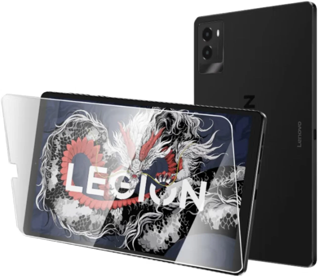 تبلت لنوو Legion با صفحه نمایش 8.8 اینچی 2.5K تا 900 نیت 165 هرتز + کاور فولیو و محافظ صفحه شیشه ای با پردازنده Snapdragon(r) 8 Gen 3، رم 12 گیگابایتی، حافظه 256 گیگابایتی، پردازنده گرافیکی Adreno، دو پورت USB-C، اندروید 14، مشکی اکلیپس [ZAEF0016AE]