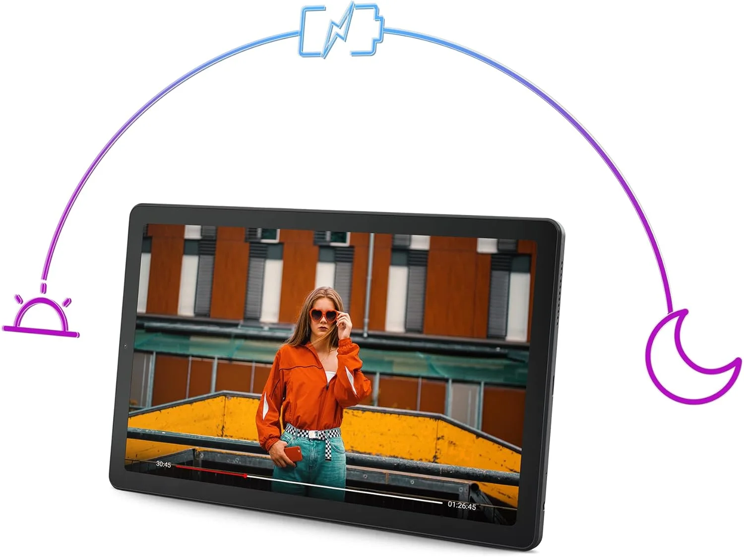 تبلت لنوو Tab M9 به همراه کاور شفاف و محافظ صفحه نمایش، 9 اینچ HD (1340x800) IPS 400nits ضد اثر انگشت، صفحه نمایش لمسی، پردازنده MediaTek Helio G80، رم 4 گیگابایت، حافظه SSD 64 گیگابایت، اندروید 12 - [ZAC30052AE]، خاکستری قطبی