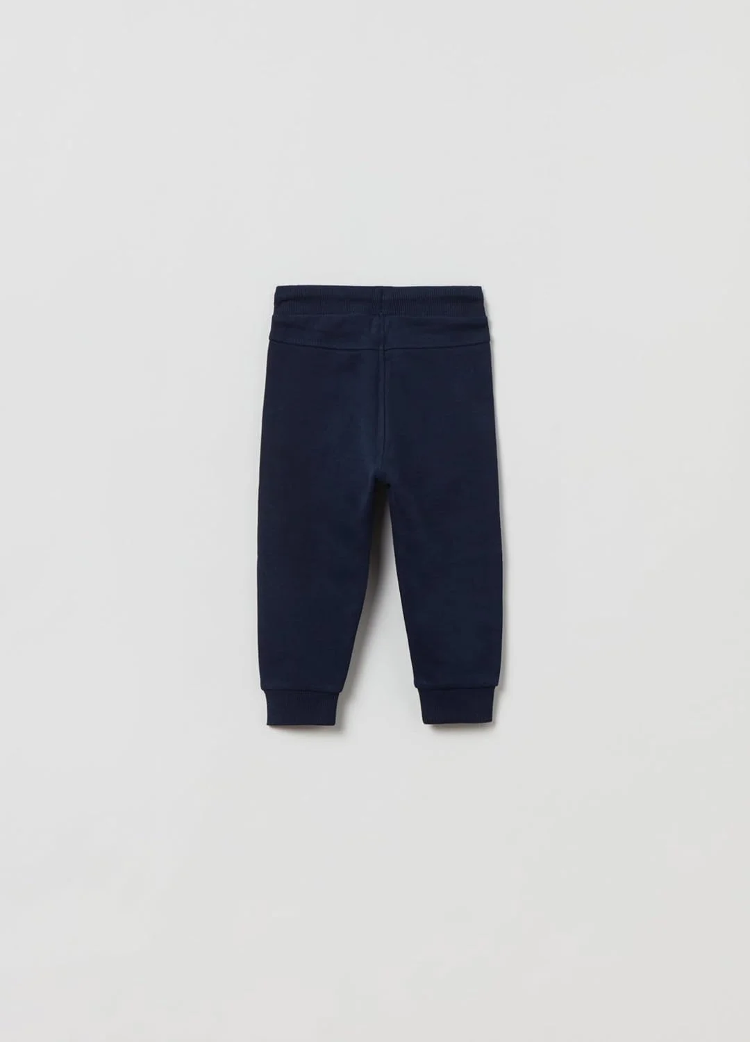 شلوار جاگر مخمل نوزادی پسرانه OVS با بند کشی سایز 30-36 ماه آبی