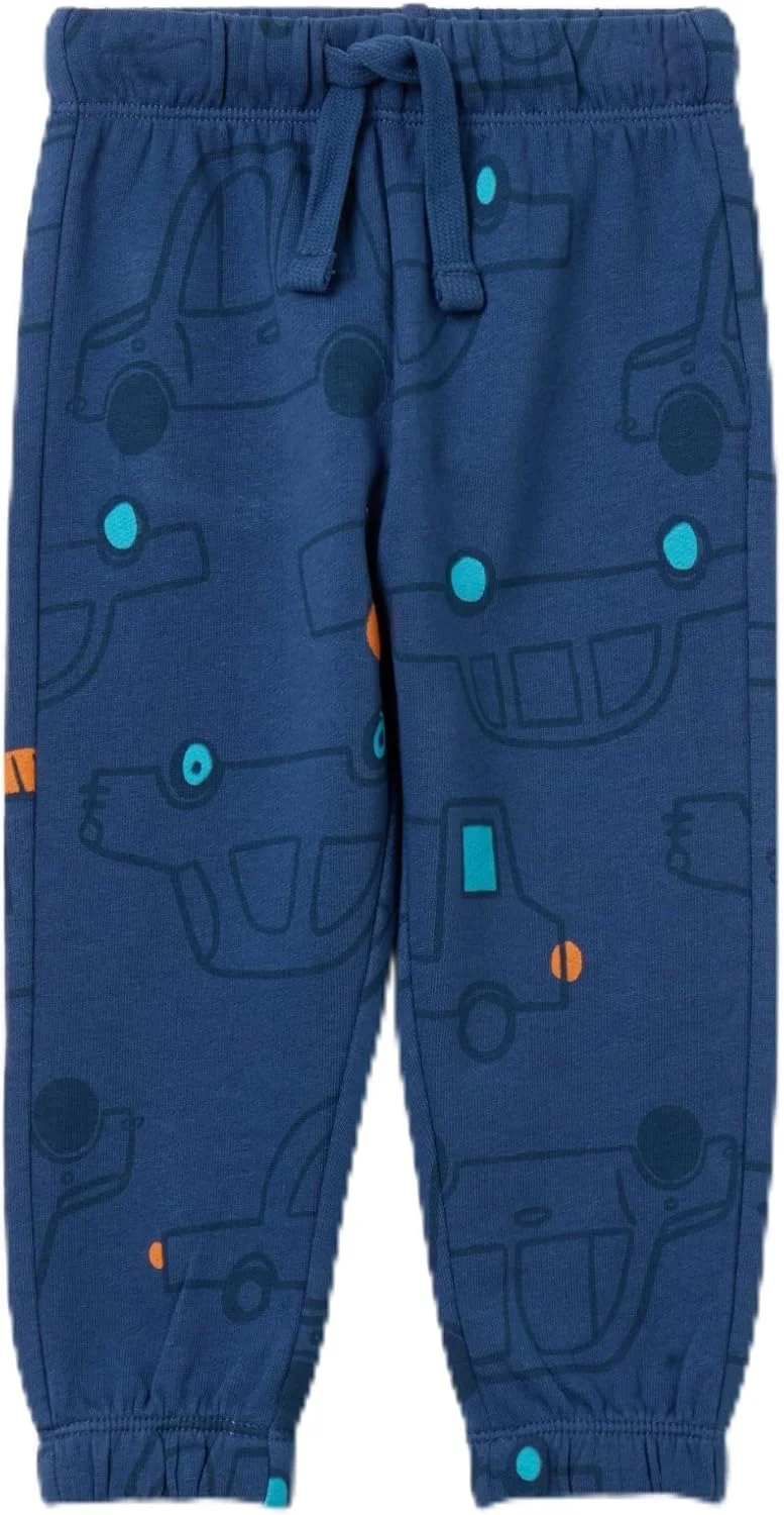 شلوار جاگر پشمی پسرانه OVS با بند کشی و طرح چاپی