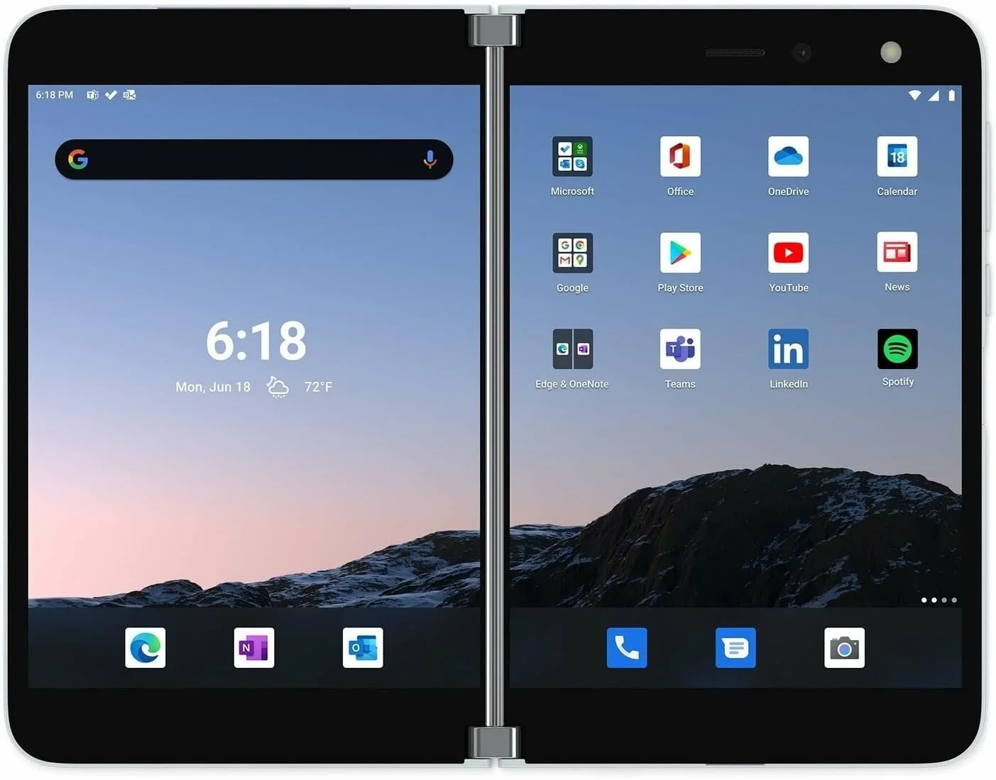 مایکروسافت Microsoft Surface Duo 128GB جدید (آنلاک شده) - Glacier