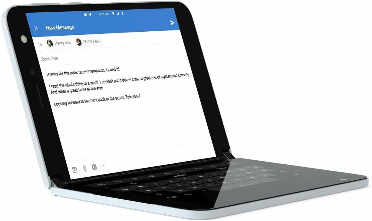مایکروسافت Microsoft Surface Duo 128GB جدید (آنلاک شده) - Glacier مایکروسافت Microsoft Surface Duo 128GB جدید (آنلاک شده) - Glacier