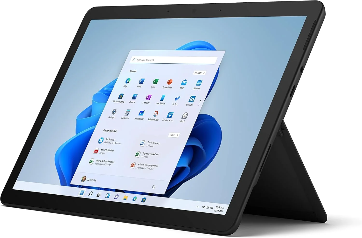 تبلت مایکروسافت Surface Go 3، دستگاه 2 در 1 با صفحه نمایش 10.5 اینچی، نقره ای، ویندوز 11 هوم S، مدل 2021 با پایه نگهدارنده
