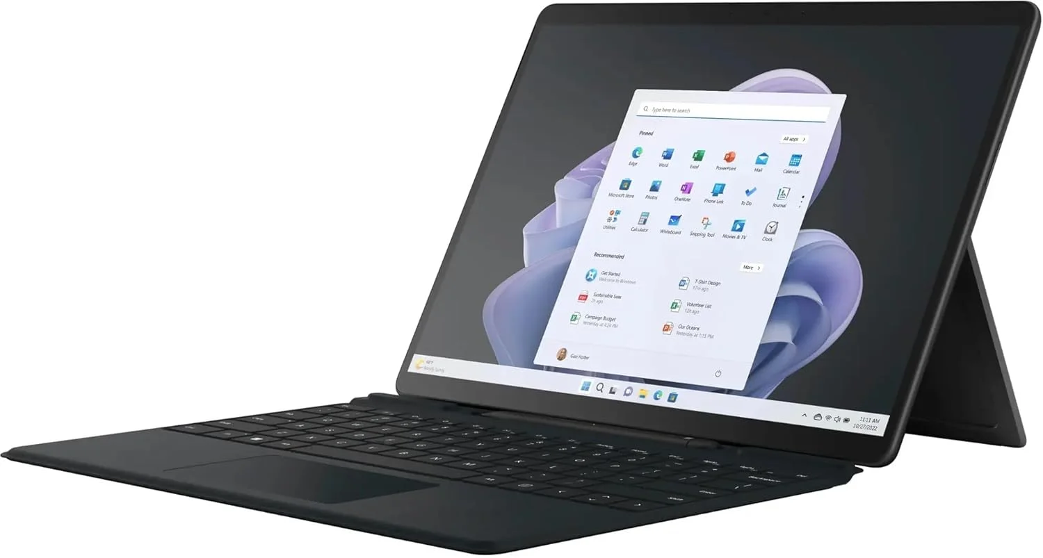 تبلت مایکروسافت Surface Pro 9، 13 اینچ، i7-1255U، 16 گیگابایت رم، 512 گیگابایت SSD، ویندوز 11 هوم 64 بیتی، مشکی VQ1-00001