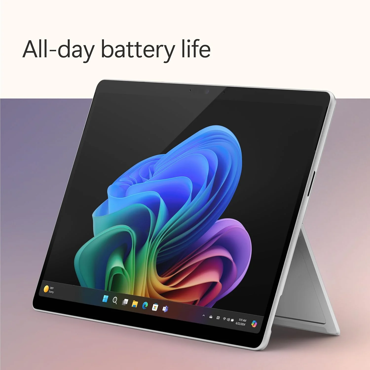 لپ تاپ/تبلت 2 در 1 مایکروسافت Surface Pro (2024)، ویندوز 11 Copilot+ PC، صفحه نمایش لمسی 13 اینچی، Snapdragon X Plus (10 هسته ای)، 16 گیگابایت رم، 256 گیگابایت حافظه، پلاتینیوم لپ تاپ/تبلت 2 در 1 مایکروسافت Surface Pro (2024)، ویندوز 11 Copilot+ PC، صفحه نمایش لمسی 13 اینچی، Snapdragon X Plus (10 هسته ای)، 16 گیگابایت رم، 256 گیگابایت حافظه، پلاتینیوم