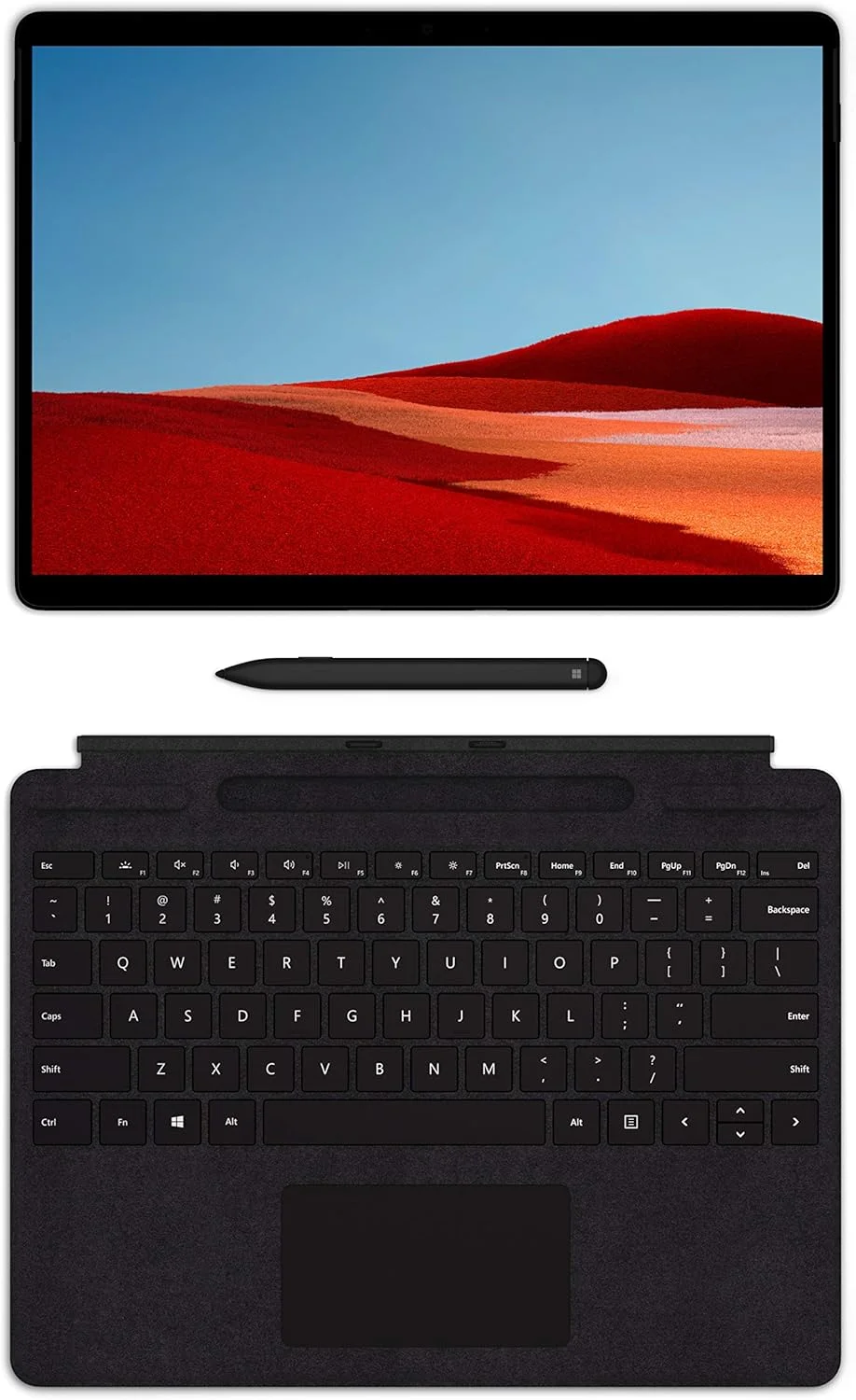 مایکروسافت سرفیس پرو ایکس با صفحه نمایش لمسی 13 اینچی SQ1، حافظه SSD، وای فای، 4G LTE مشکی مات، 8 گیگابایت رم، 128 گیگابایت مایکروسافت سرفیس پرو ایکس با صفحه نمایش لمسی 13 اینچی SQ1، حافظه SSD، وای فای، 4G LTE مشکی مات، 8 گیگابایت رم، 128 گیگابایت
