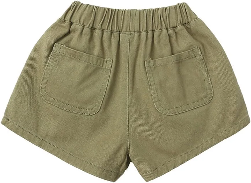 شورت نخی تابستانی بچگانه OVTRB، شورت نوزادی و کودکانه برای پسران و دختران، شلوارک با کمر کشی، شلوارک رنگ ثابت شورت نخی تابستانی بچگانه OVTRB، شورت نوزادی و کودکانه برای پسران و دختران، شلوارک با کمر کشی، شلوارک رنگ ثابت