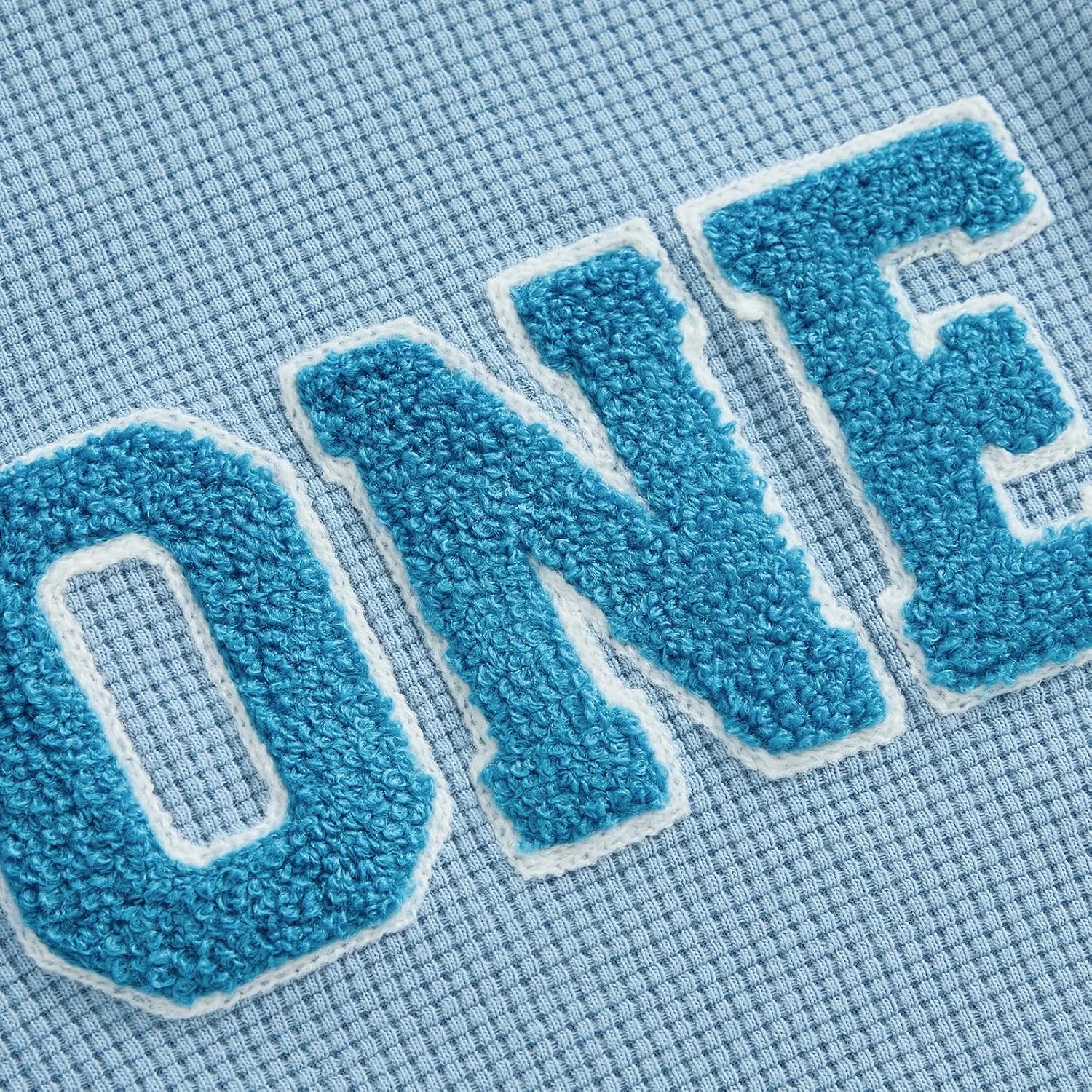 لباس تولد پسرانه Lamuusaa، تیشرت گلدوزی شده یک/دو حرفی، شلوارک جاگر، لباس وافل تابستانی