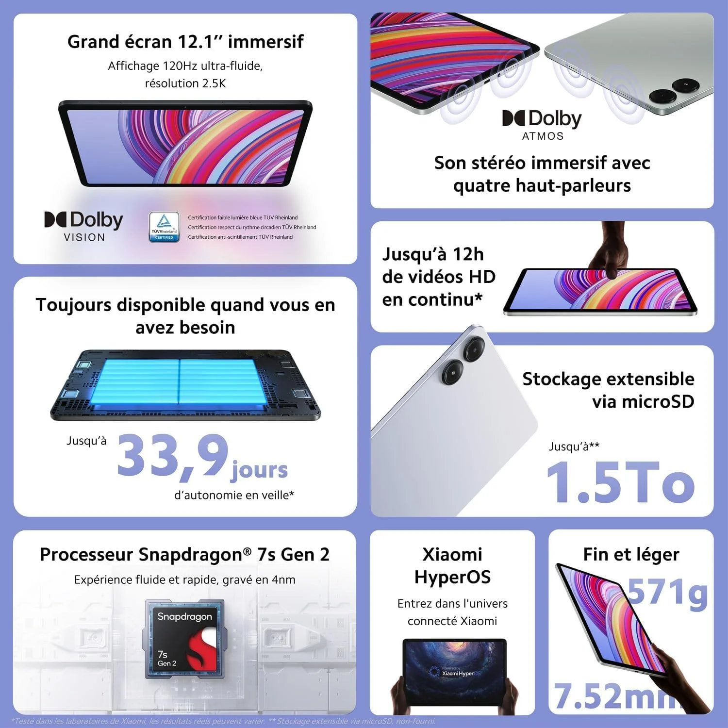 تبلت شیائومی Redmi Pad Pro با حافظه 256 گیگابایت و رم 8 گیگابایت - آبی اقیانوسی تبلت شیائومی Redmi Pad Pro با حافظه 256 گیگابایت و رم 8 گیگابایت - آبی اقیانوسی