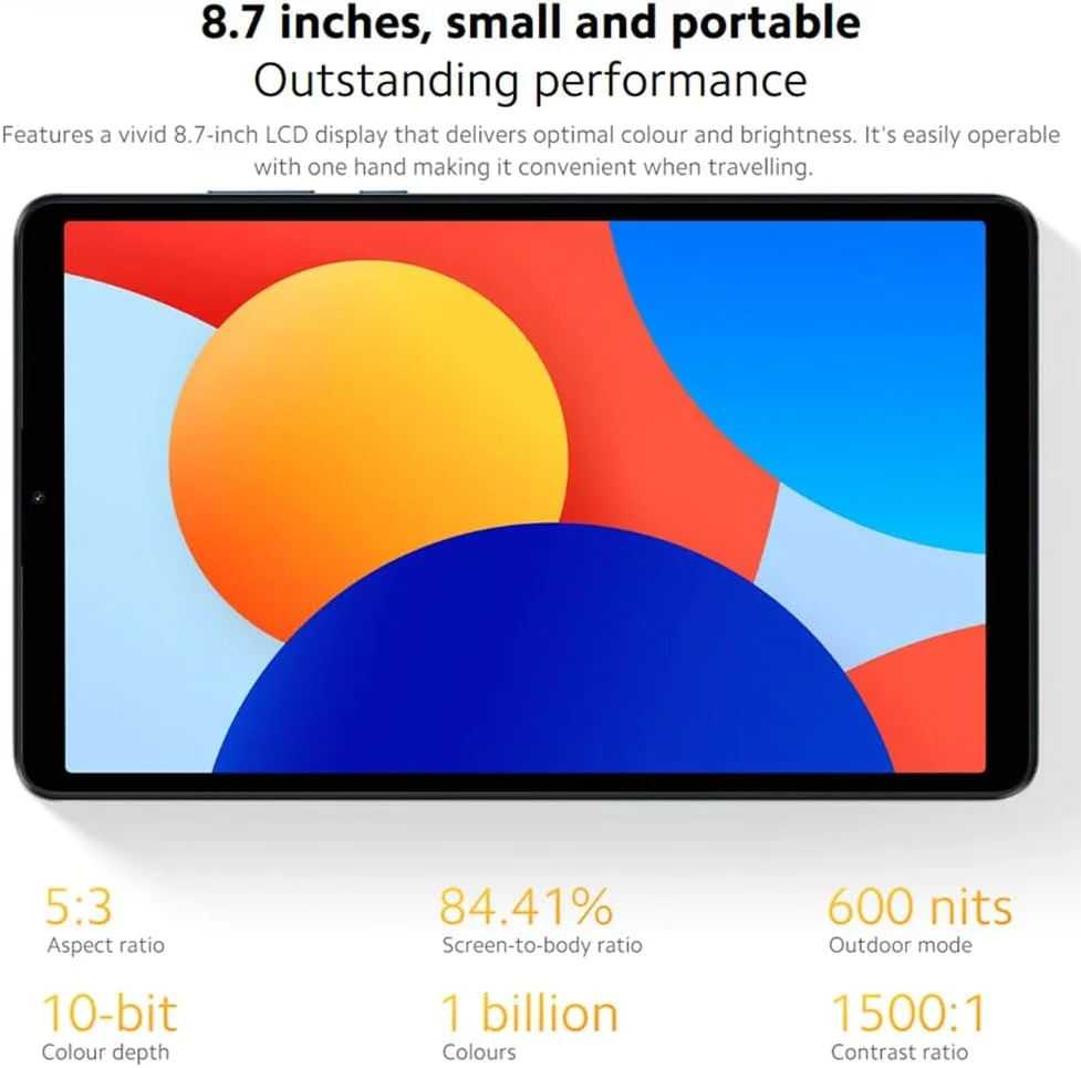 تبلت شیائومی Redmi Pad SE با صفحه نمایش 8.7 اینچی، باتری 6650 میلی آمپر، پردازنده MediaTek Helio G85، رم 6 گیگابایتی، حافظه داخلی 128 گیگابایتی، مشکی نسخه اروپا تبلت شیائومی Redmi Pad SE با صفحه نمایش 8.7 اینچی، باتری 6650 میلی آمپر، پردازنده MediaTek Helio G85، رم 6 گیگابایتی، حافظه داخلی 128 گیگابایتی، مشکی نسخه اروپا