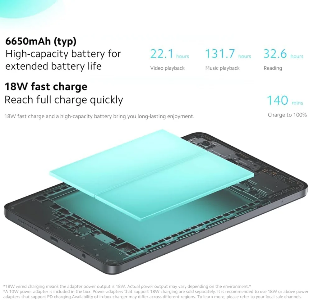 تبلت شیائومی Redmi Pad SE با صفحه نمایش 8.7 اینچی، باتری 6650 میلی آمپر، پردازنده MediaTek Helio G85، رم 6 گیگابایتی، حافظه داخلی 128 گیگابایتی، مشکی نسخه اروپا تبلت شیائومی Redmi Pad SE با صفحه نمایش 8.7 اینچی، باتری 6650 میلی آمپر، پردازنده MediaTek Helio G85، رم 6 گیگابایتی، حافظه داخلی 128 گیگابایتی، مشکی نسخه اروپا