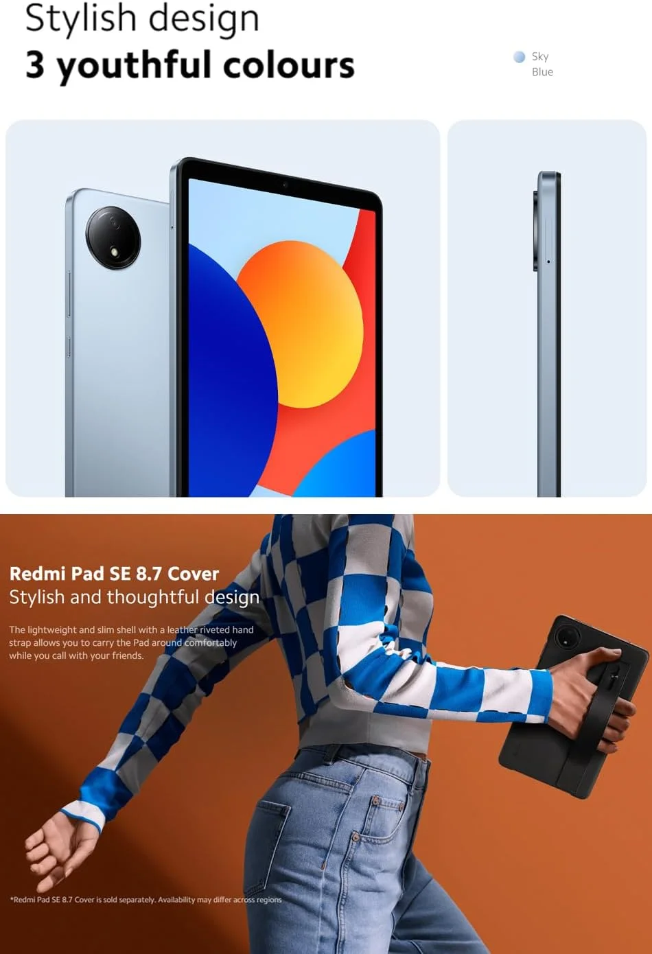 تبلت شیائومی Redmi Pad SE با صفحه نمایش 8.7 اینچی، باتری 6650 میلی آمپر، پردازنده MediaTek Helio G85، رم 6 گیگابایتی، حافظه داخلی 128 گیگابایتی، مشکی نسخه اروپا تبلت شیائومی Redmi Pad SE با صفحه نمایش 8.7 اینچی، باتری 6650 میلی آمپر، پردازنده MediaTek Helio G85، رم 6 گیگابایتی، حافظه داخلی 128 گیگابایتی، مشکی نسخه اروپا