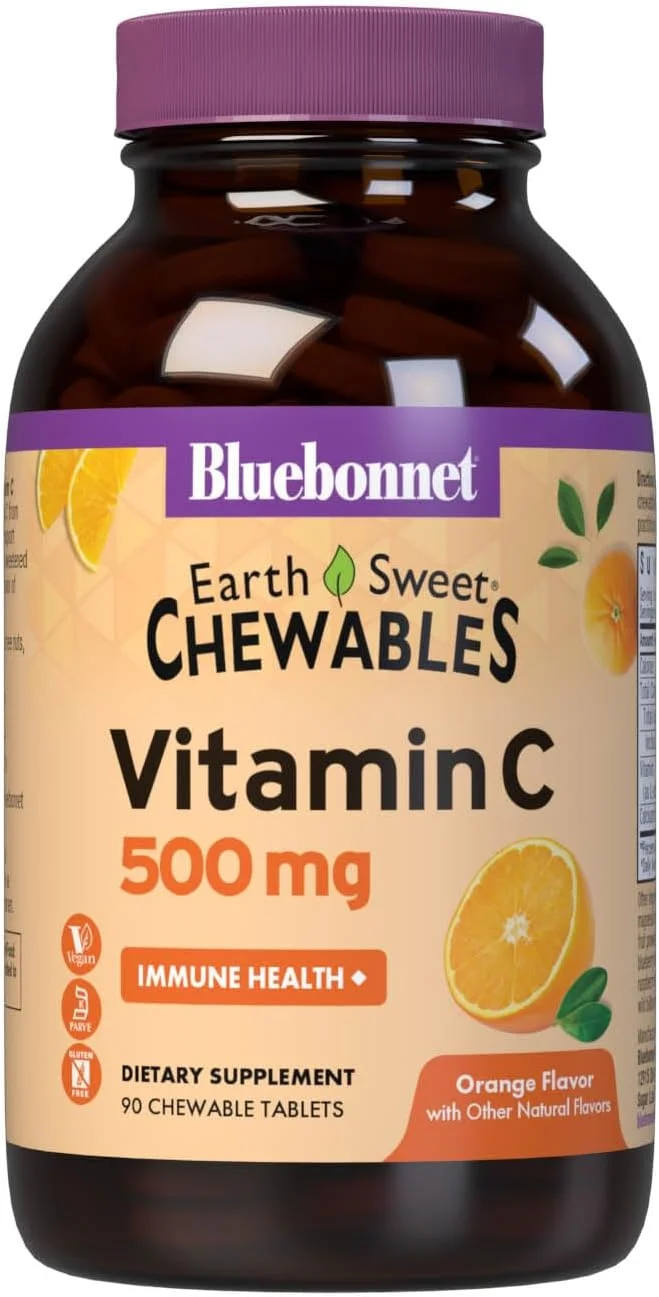قرص جویدنی ویتامین C 500 میلی گرمی بلو بونت Earthsweet
