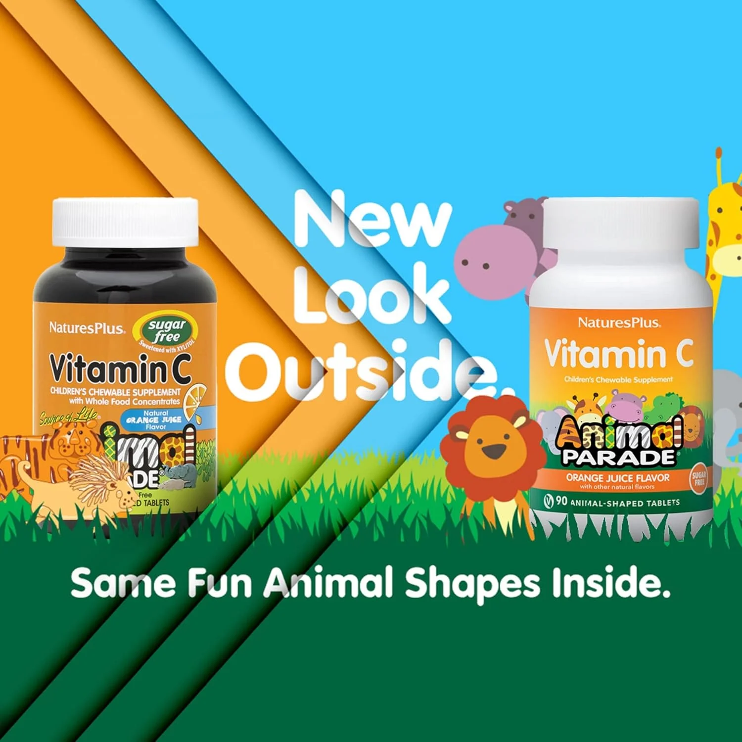 Animal Parade، ویتامین C کودکان 250 میلی گرم، بدون شکر زایلیتول، بیوفلاونوئید، پرتقال، 90 قرص (به شکل حیوانات) Animal Parade، ویتامین C کودکان 250 میلی گرم، بدون شکر زایلیتول، بیوفلاونوئید، پرتقال، 90 قرص (به شکل حیوانات)