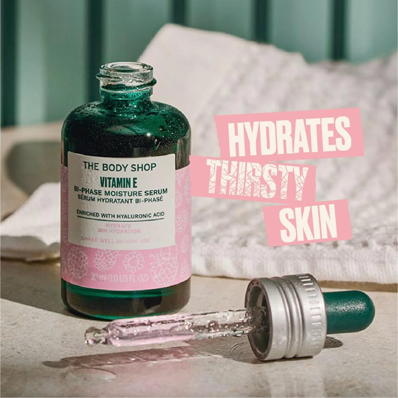 سرم دو فاز ویتامین E بادی شاپ 30 میلی لیتر