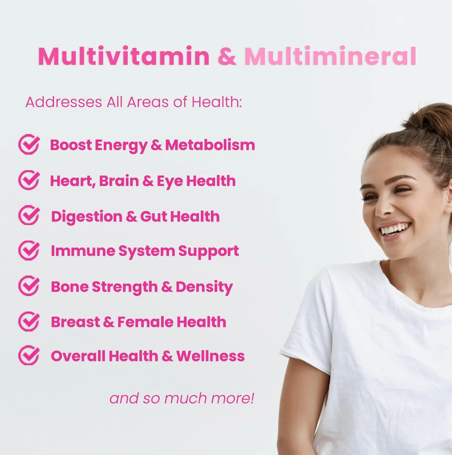 مکمل مولتی ویتامین روزانه زنان NutraChamps - کپسول های وگان حاوی بیوتین، ویتامین های A B C D E K، کلسیم، روی، لوتئین، منیزیم - غیر GMO، مولتی ویتامین و مولتی مینرال بدون گلوتن برای زنان مکمل مولتی ویتامین روزانه زنان NutraChamps - کپسول های وگان حاوی بیوتین، ویتامین های A B C D E K، کلسیم، روی، لوتئین، منیزیم - غیر GMO، مولتی ویتامین و مولتی مینرال بدون گلوتن برای زنان