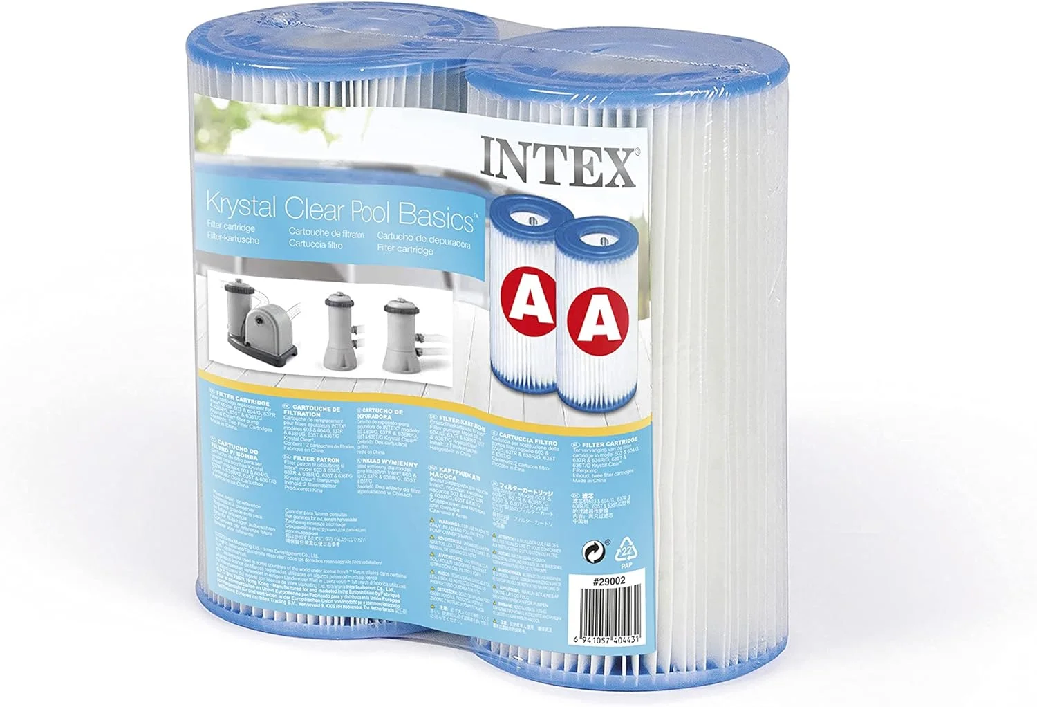 اینتکس 2 عدد فیلتر جایگزین نوع A، فیلتر کارتریجی پمپ تصفیه استخر اینتکس 2 عدد فیلتر جایگزین نوع A، فیلتر کارتریجی پمپ تصفیه استخر