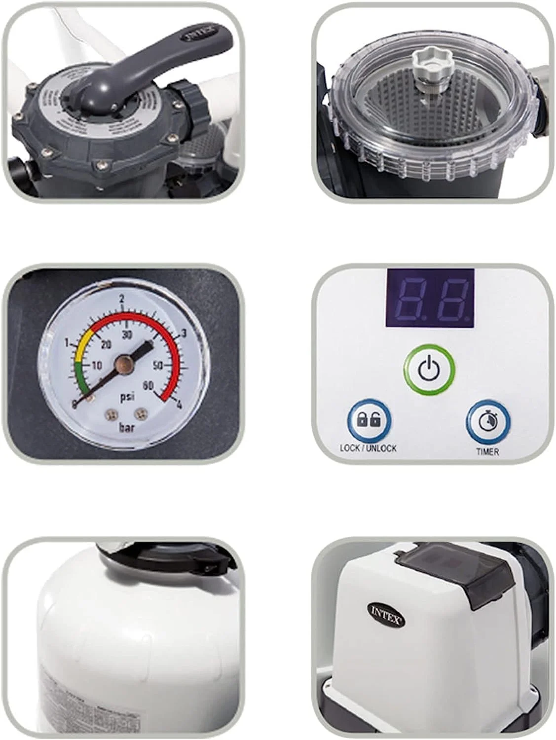 فیلتر شنی اینتکس 2100 گالن - 26646 فیلتر شنی اینتکس 2100 گالن - 26646