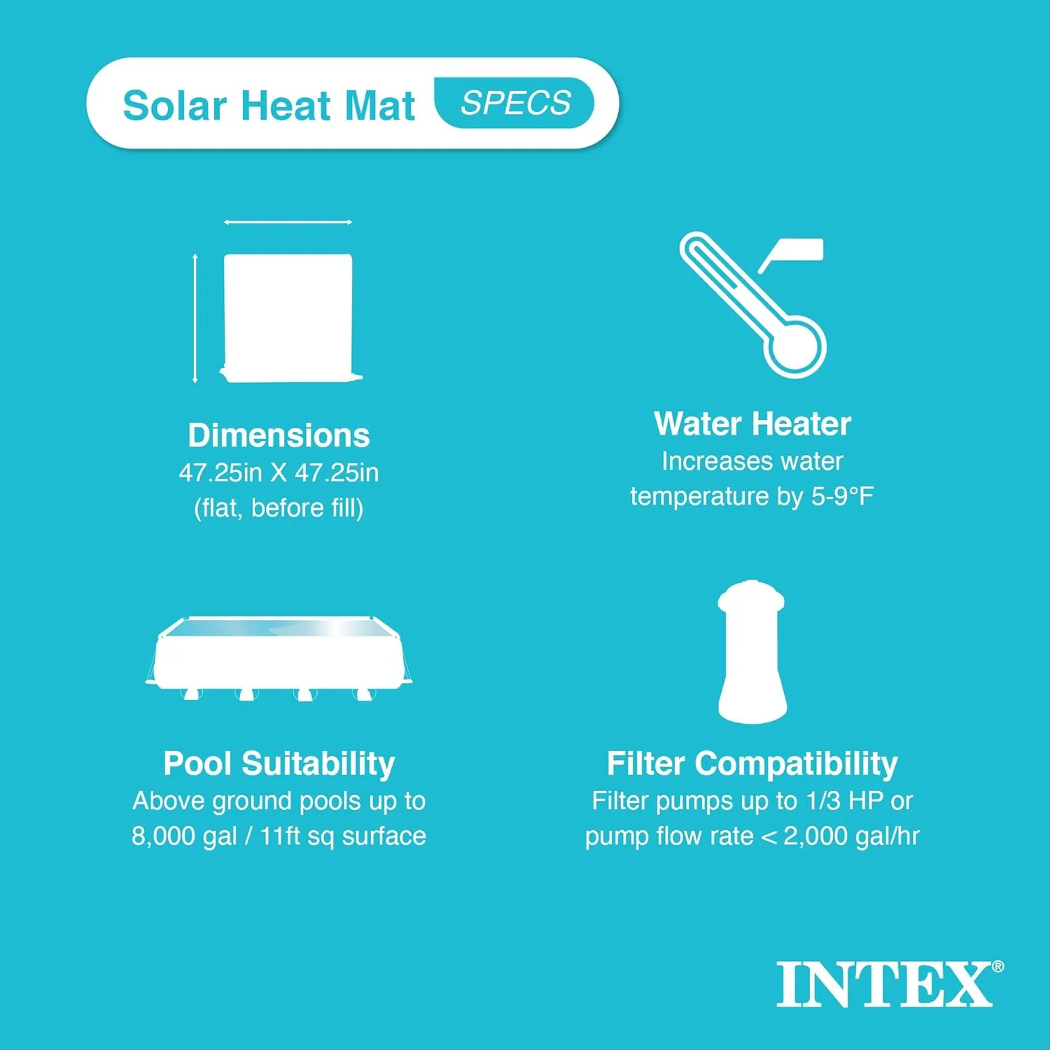 گرمکن آب استخر اینتکس مدل Solar Mat 28685E گرمکن آب استخر اینتکس مدل Solar Mat 28685E