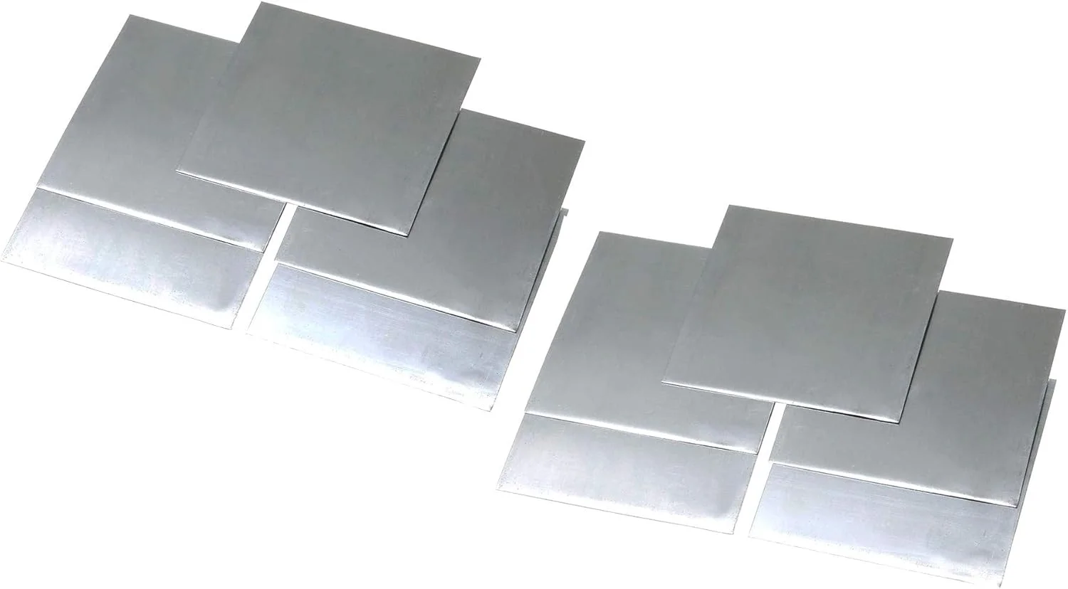 ورق روی (Zn) خالص Young Wolf با خلوص 99.9%، ابعاد 140x140x0.2 میلیمتر، 10 عدد ورق روی (Zn) خالص Young Wolf با خلوص 99.9%، ابعاد 140x140x0.2 میلیمتر، 10 عدد