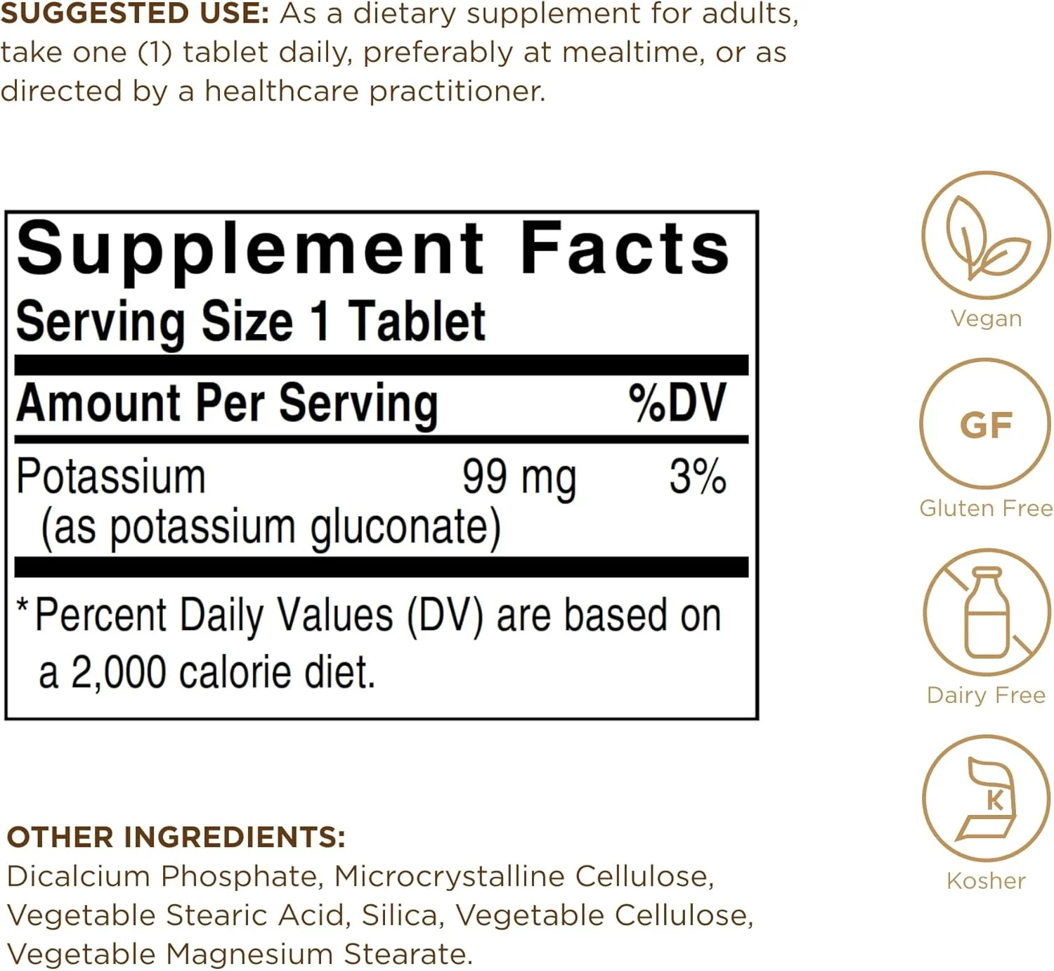 قرص های پتاسیم سولگار برای فعالیت عضلانی
