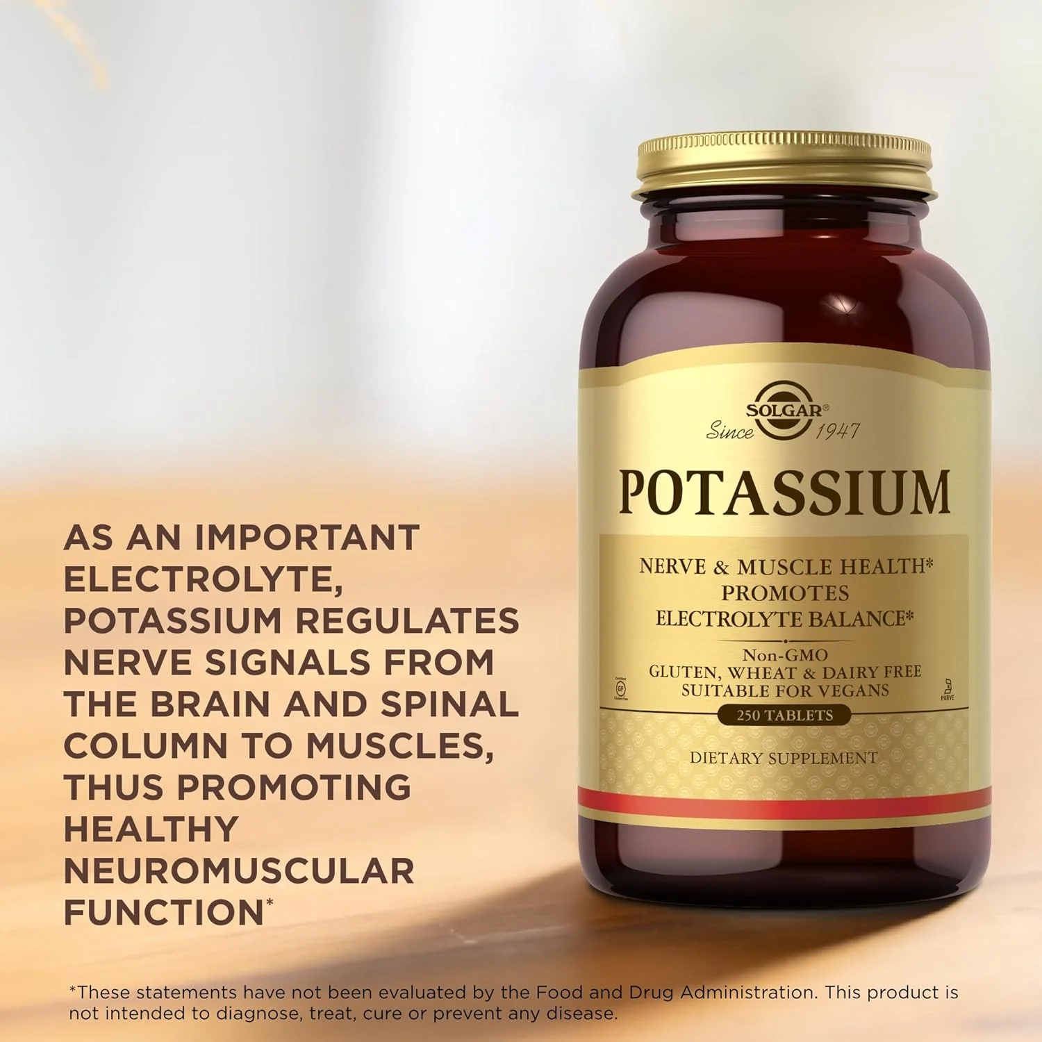 قرص های پتاسیم سولگار برای فعالیت عضلانی