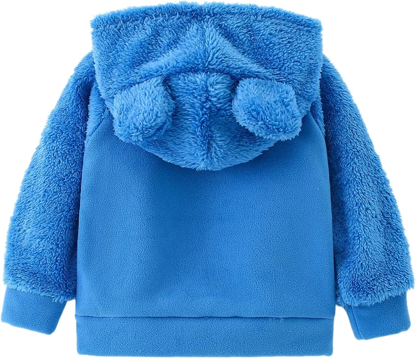 هودی گرم پشمی طرح گوش خرسی AMIYAN، ژاکت سبک زیپ‌دار و لباس بیرونی مناسب کودکان پسر