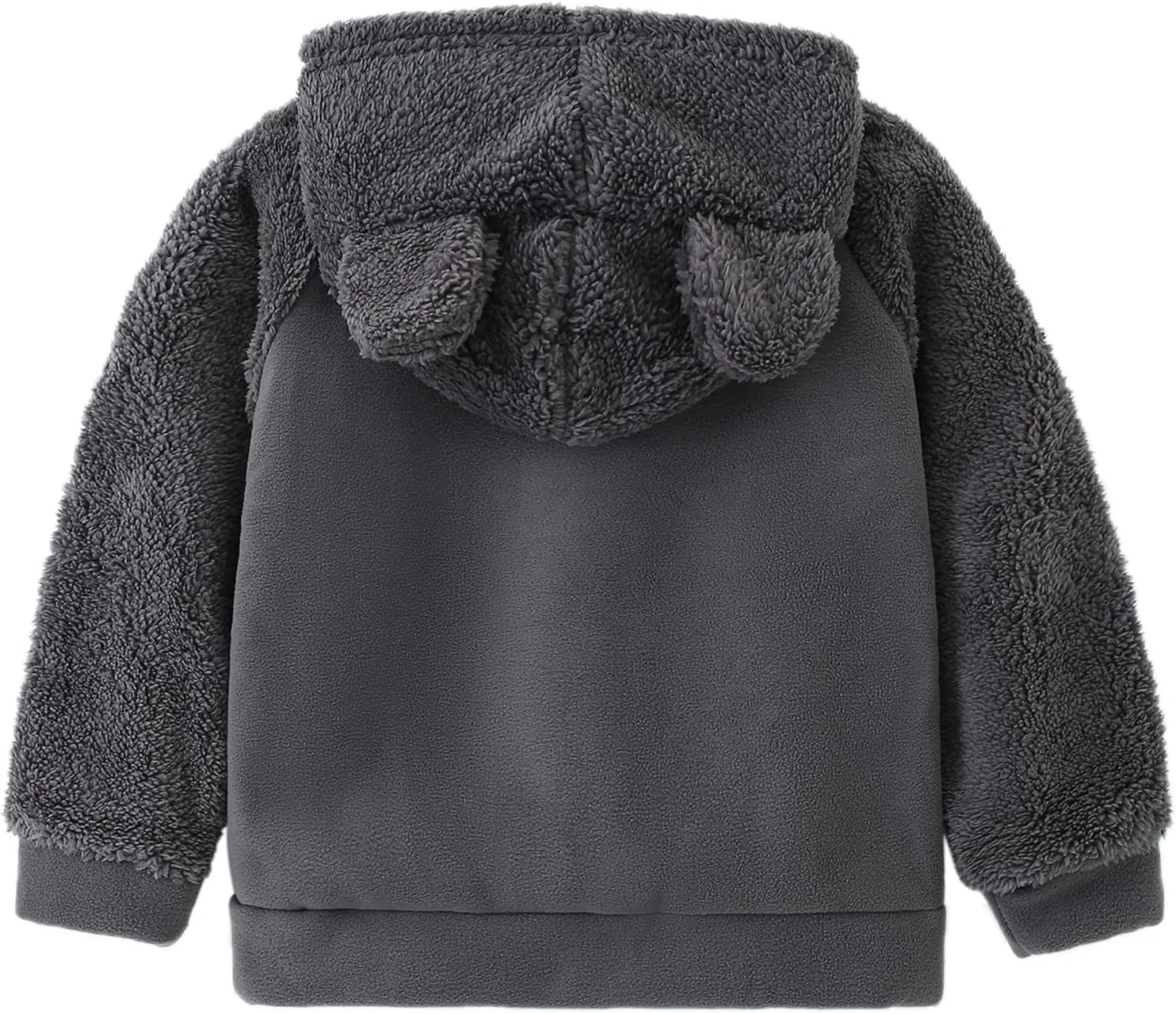 هودی گرم پشمی طرح گوش خرسی AMIYAN، ژاکت سبک زیپدار و لباس بیرونی برای پسران نوزاد هودی گرم پشمی طرح گوش خرسی AMIYAN، ژاکت سبک زیپدار و لباس بیرونی برای پسران نوزاد