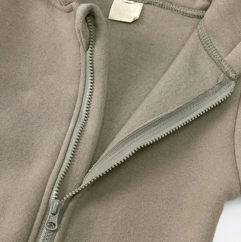 رامپر یک تکه آلونسیتو برای نوزادان پسر/دختر و کودکان نوپا، آستین بلند، گوش خرسی، کلاه دار، سرهمی، بادی برای بهار/پاییز