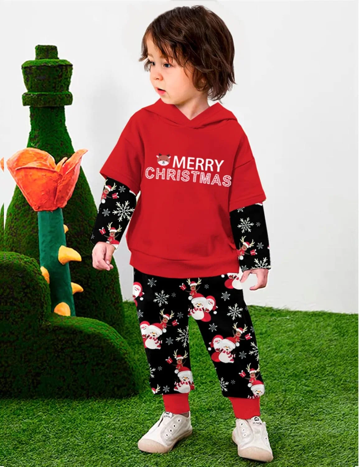 ست لباس پسرانه نوزادی آگاپنگ، تاپ آستین بلند طرح دار، شلوار و مناسب فصل پاییز و زمستان ست لباس پسرانه نوزادی آگاپنگ، تاپ آستین بلند طرح دار، شلوار و مناسب فصل پاییز و زمستان