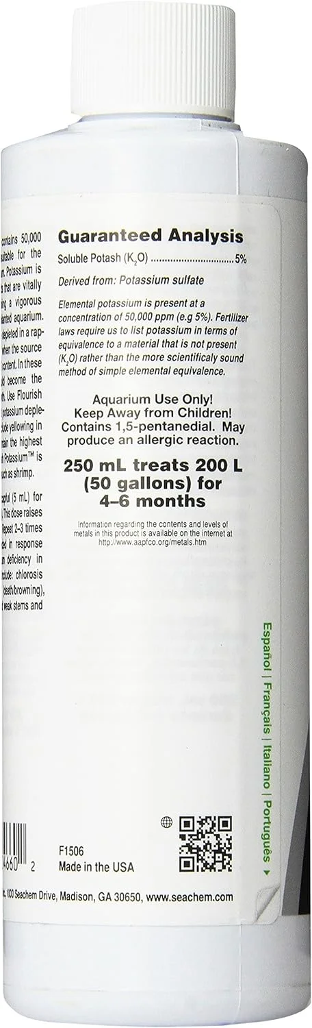 مکمل پتاسیم سیچم فلوریش، 250 میلی لیتر مکمل پتاسیم سیچم فلوریش، 250 میلی لیتر