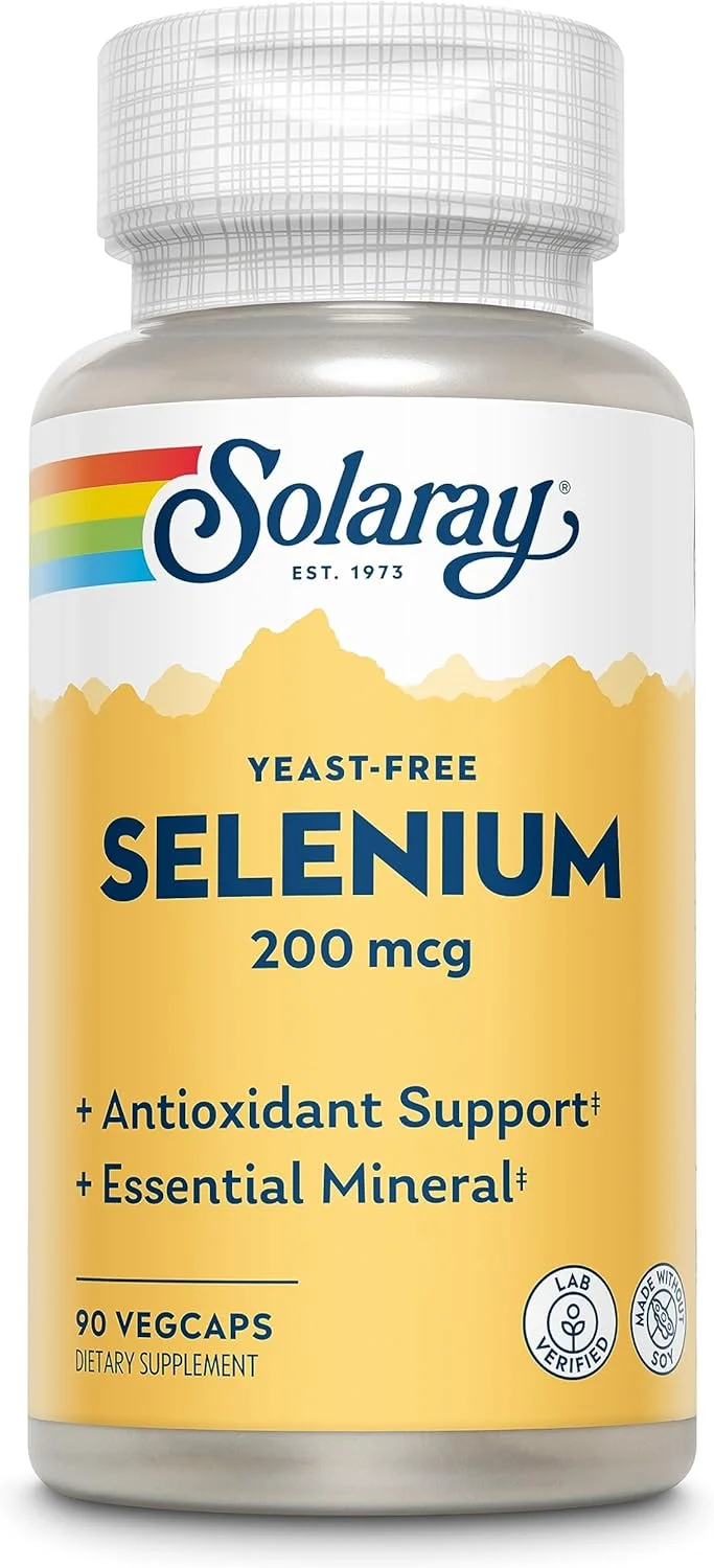سولارای سلنیوم 200 میکروگرم کپسول گیاهی برای حمایت از سیستم ایمنی و عملکرد تیروئید 90 عددی